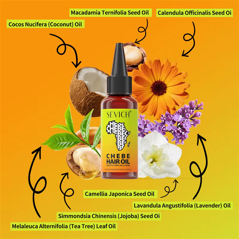 Huile de Chebe : Produits de renforcement rapide des cheveux