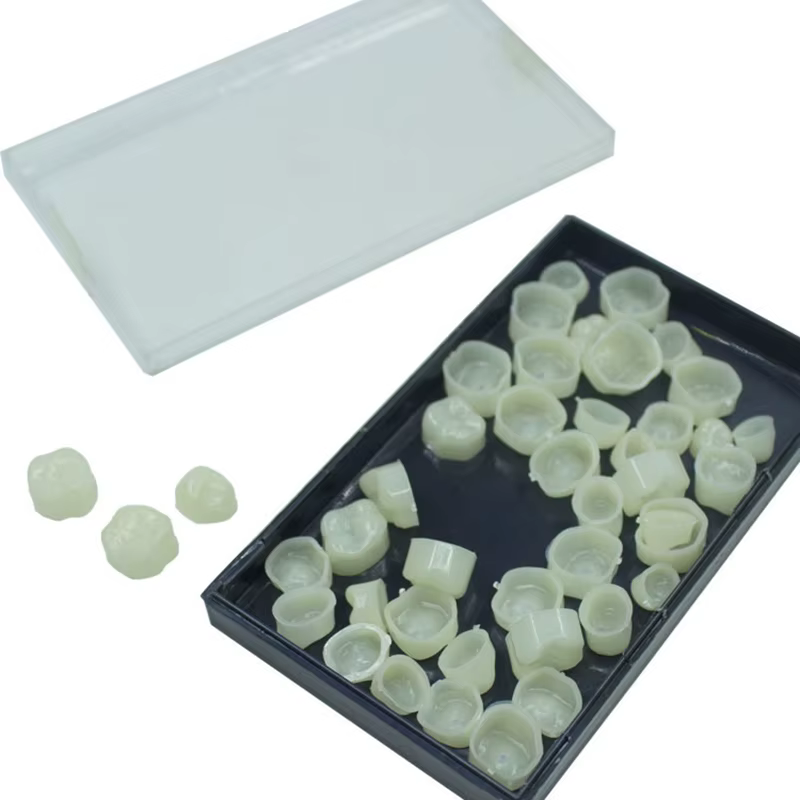 Kit de couronne dentaire temporaire, 50 pièces/boîte, placage de dents antérieures, molaire avant, postérieur, outils de blanchiment des dents, dentisterie