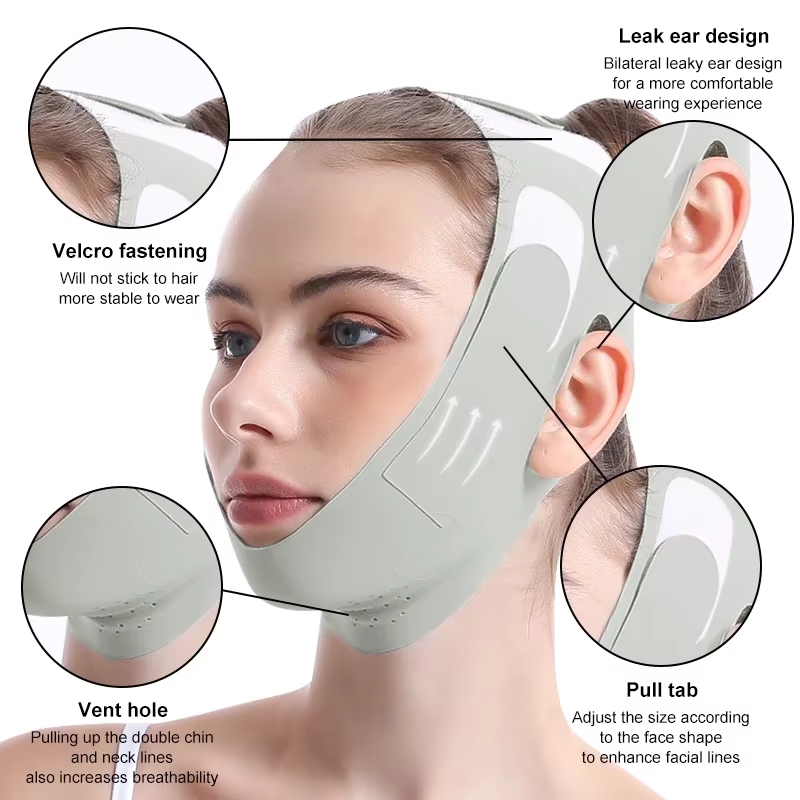 Masque de sommeil sculptant le visage, réutilisable, modelant en V, Lifting du visage, sangle Anti-rides, masque de sommeil, outils de beauté et de santé