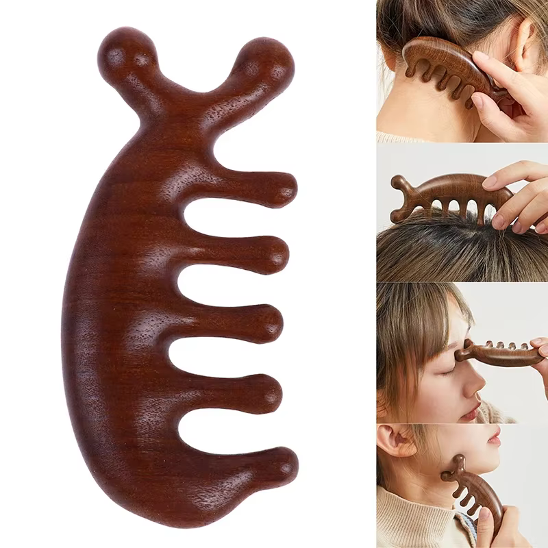 Peigne de Massage en bois de santal