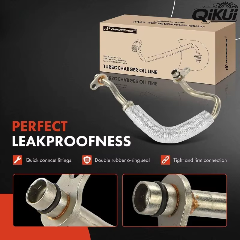 QIKUI 11428487372 Conduite d'entrée d'huile du turbocompresseur compatible avec Mini Cooper 2014 2015 2016 2017 2018 2019, 1.5L