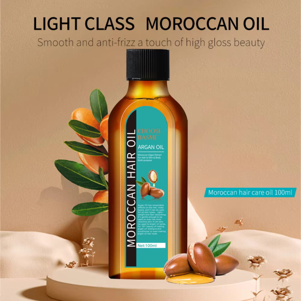 Huile essentielle marocaine pour cheveux épais