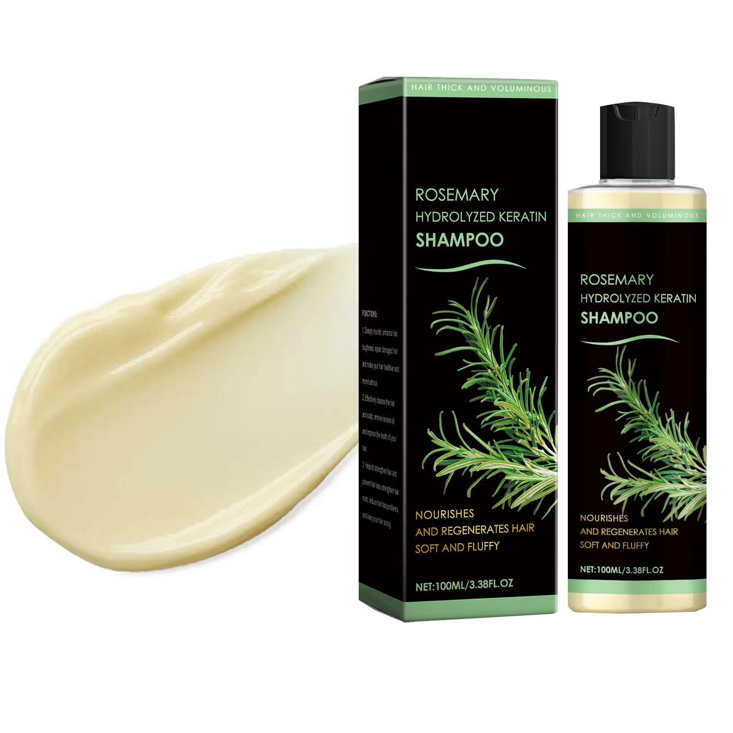 Shampoing au romarin biologique pour la croissance des cheveux