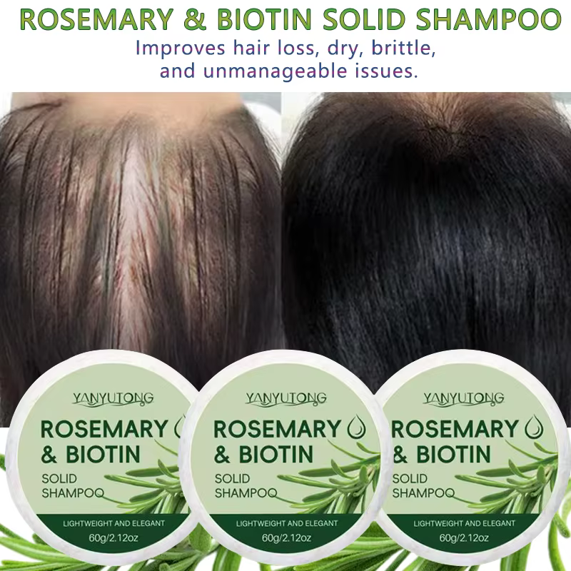 Shampoing solide au romarin : soin du cuir chevelu