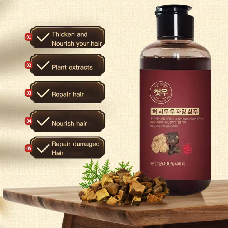 Polygonum-Shampooing pour cheveux multithorum