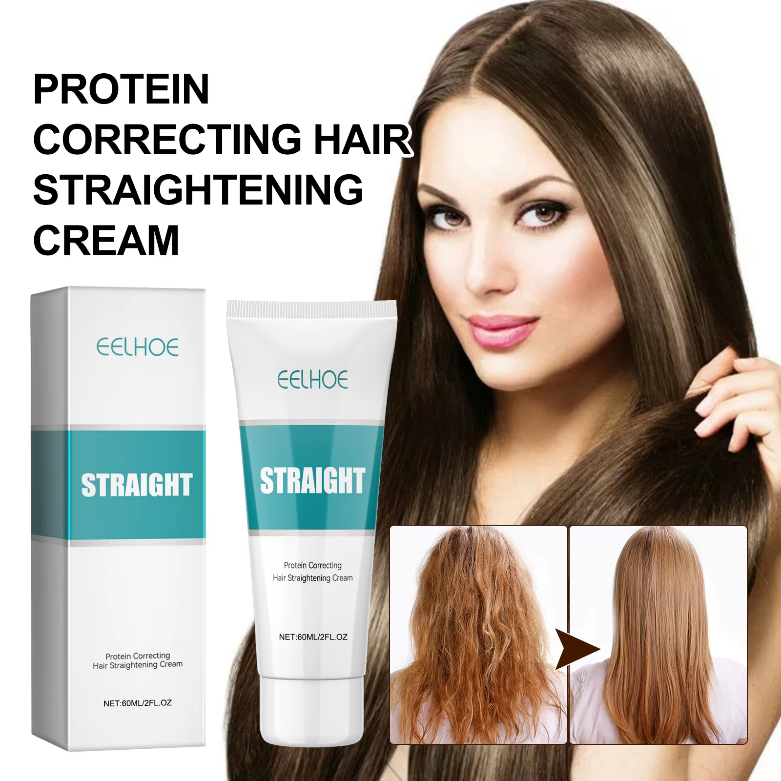 Crème correctrice de protéines pour cheveux