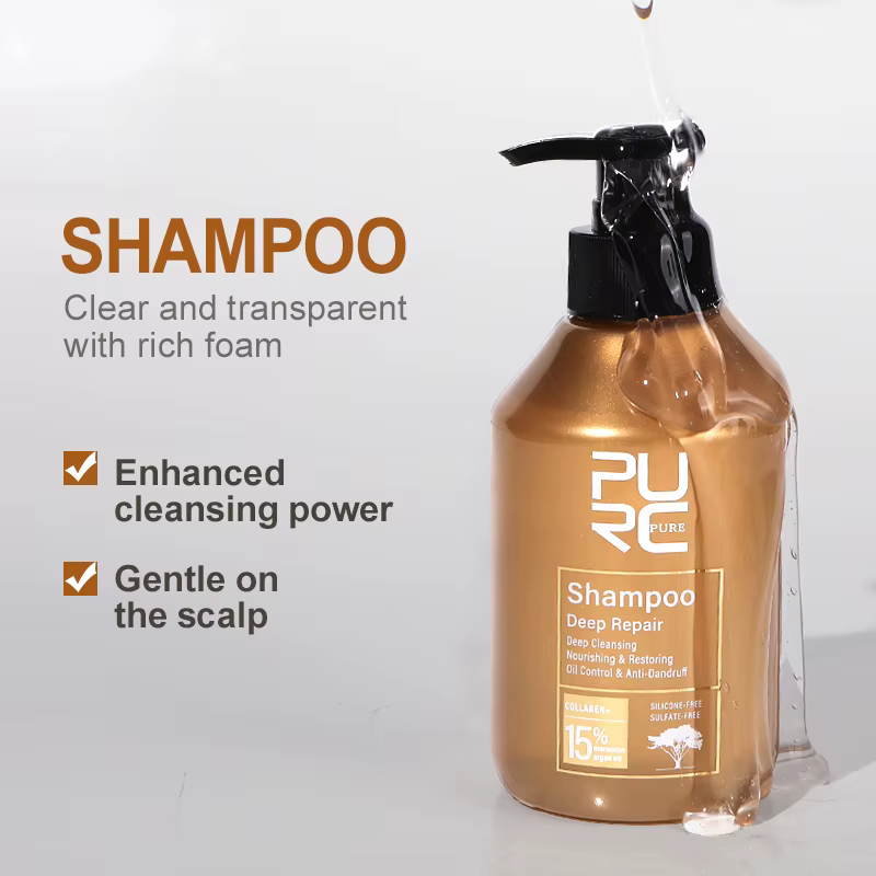 PURC réparation traitement des cheveux endommagés huile d'argan maroc acide aminé kératine lissage sans sulfate