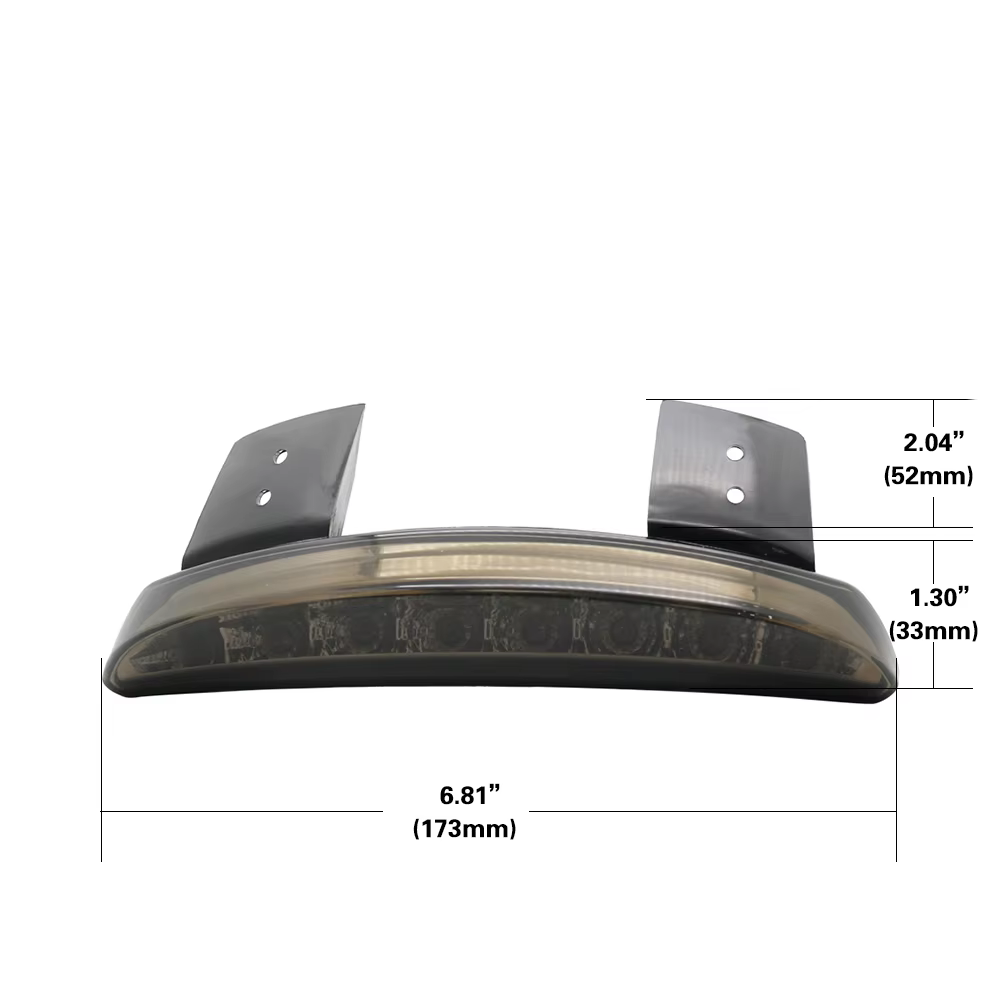 Feu arrière LED pour moto, feu de freinage, plaque d'immatriculation, feu de stop, feu de position pour Harley Sportster Iron XL 883 1200 Dyna Softail