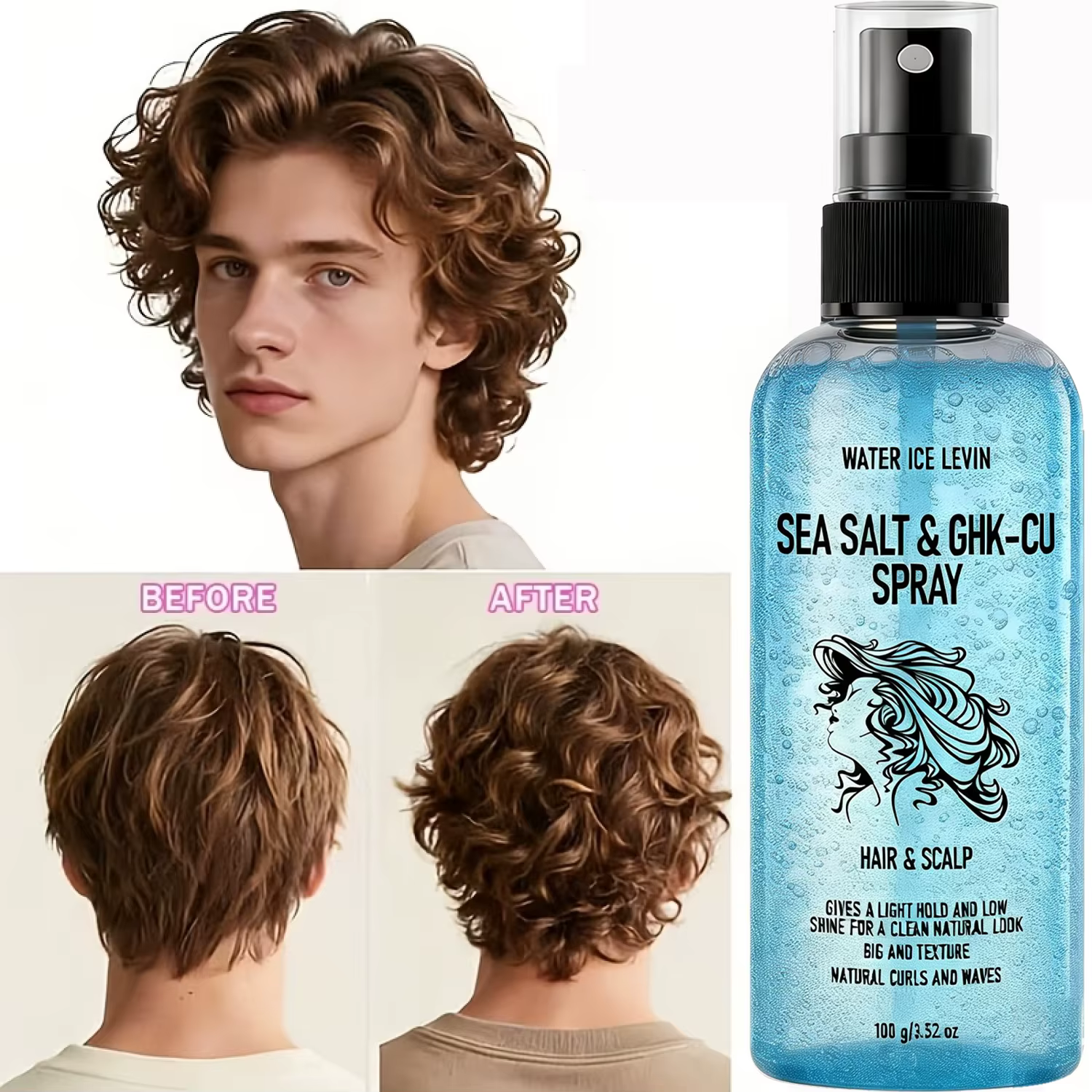 Sérum capillaire au sel marin et GHK-CU