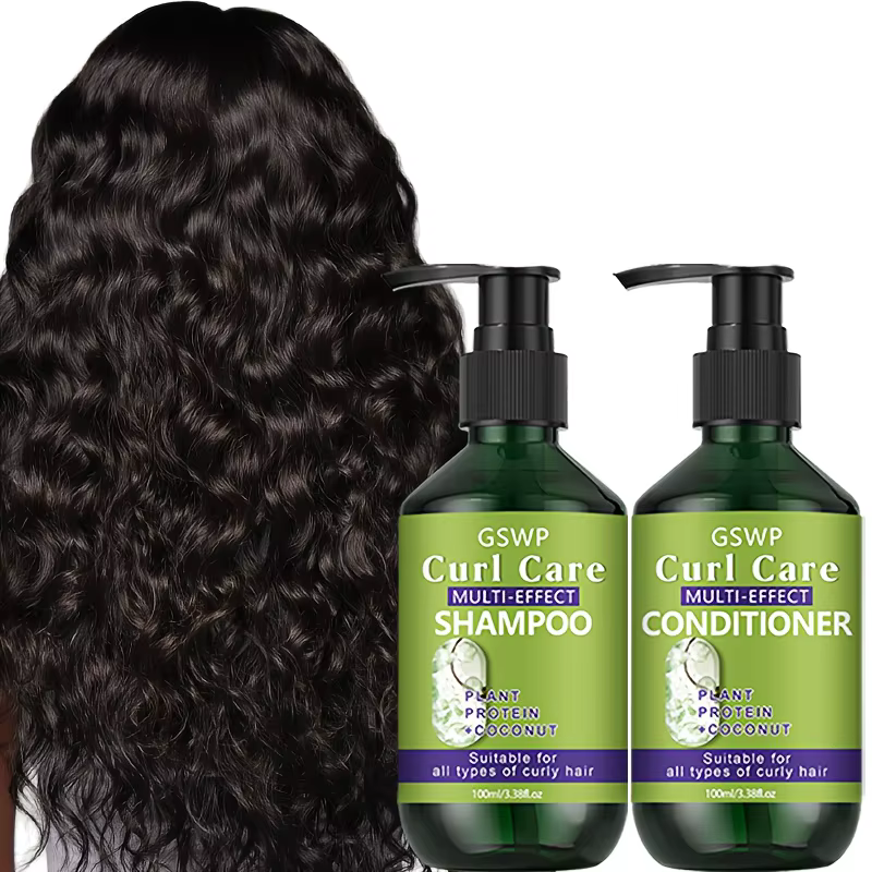 Ensemble shampoing et après-shampoing pour cheveux bouclés GSWP