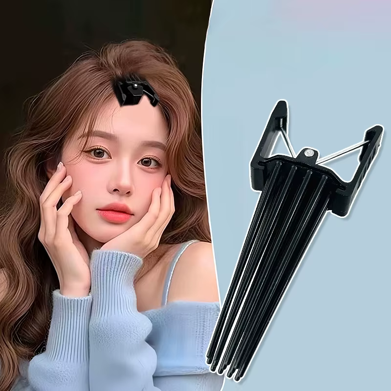 2 pièces Simple moelleux épingle à cheveux friser racine haute naturel