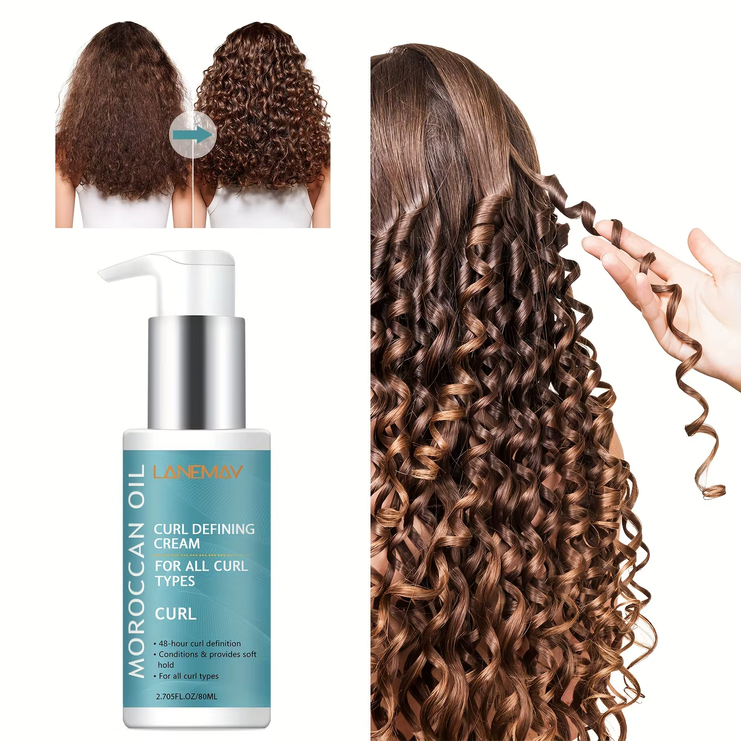 Crème professionnelle pour définir les boucles | Définition 48 heures