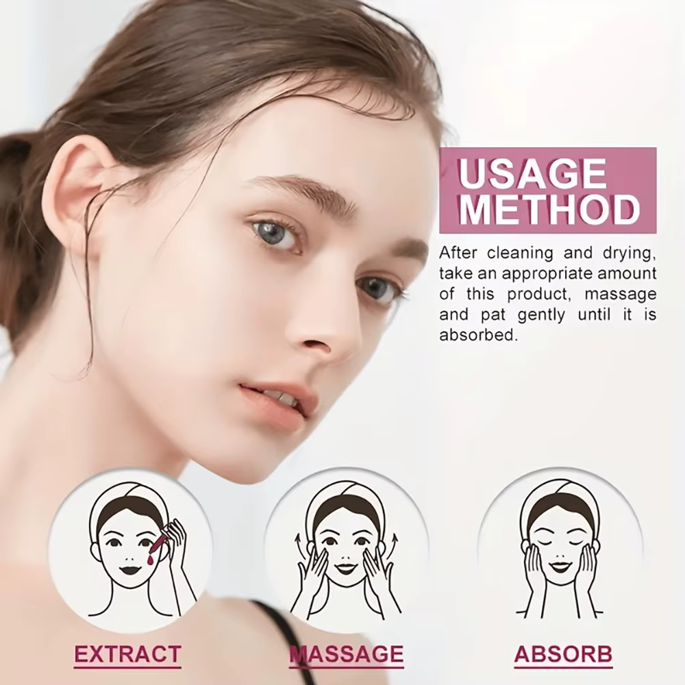 Sakura – Essence pour le visage, améliore l'élasticité de la peau, rajeunissement naturel, nourrit l'essence, crème hydratante pour le visage, 30ml