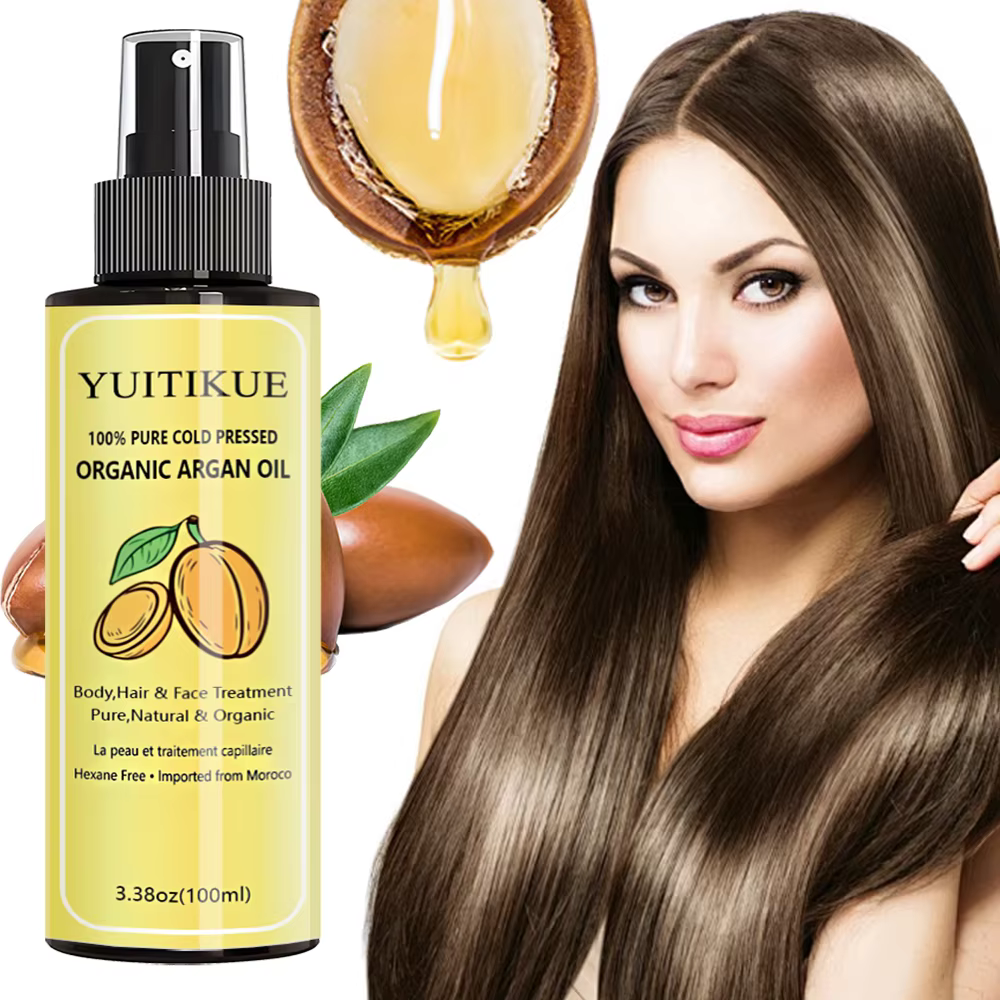 Huile d'Argan Biologique Pressée à Froid 100% Pure YUITIKUE | Pour le corps