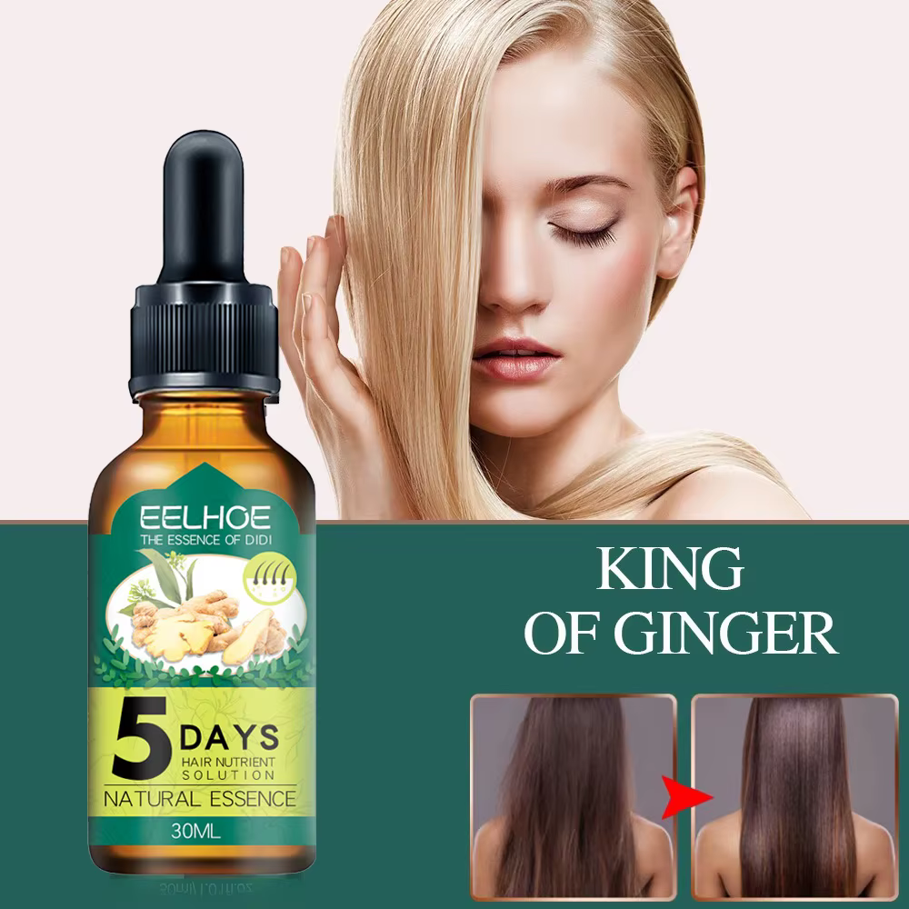Huile essentielle de cheveux à croissance rapide et efficace