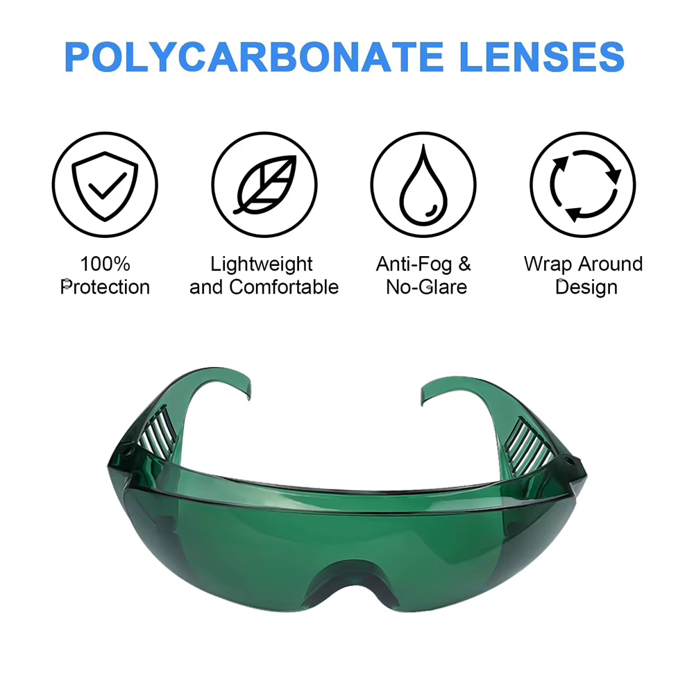 Lunettes de protection dentaire pour les yeux, 1 pièce, lunettes de blanchiment des dents pour bouclier anti-poussière, lunettes pour dentiste et Patient