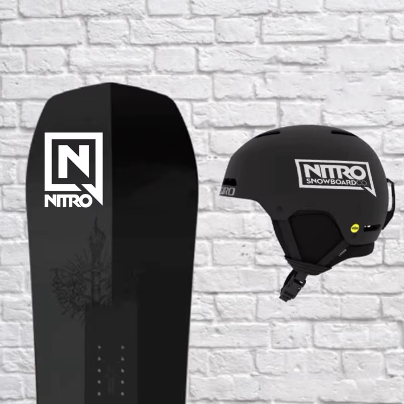Autocollant imperméable réfléchissant pour Snowboard en plein air, autocollant de ski ajouré pour voiture, moto, casque, autocollants décoratifs, matériau en vinyle