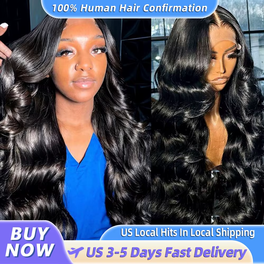 Perruques en cheveux humains ondulés de 30 à 40 pouces