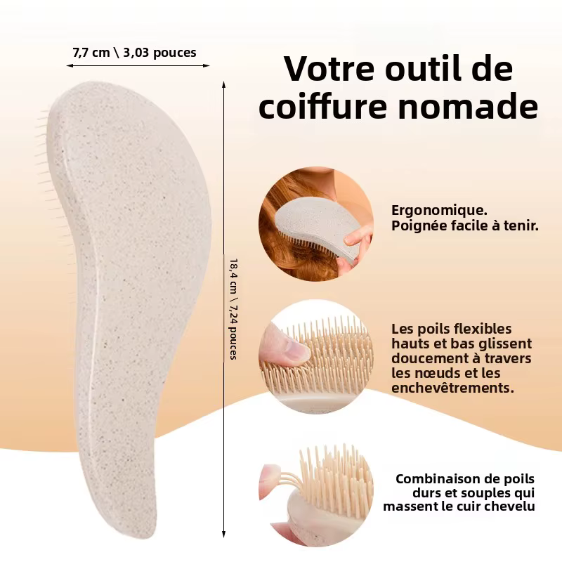 Peigne à cheveux magique démêlant en boîte