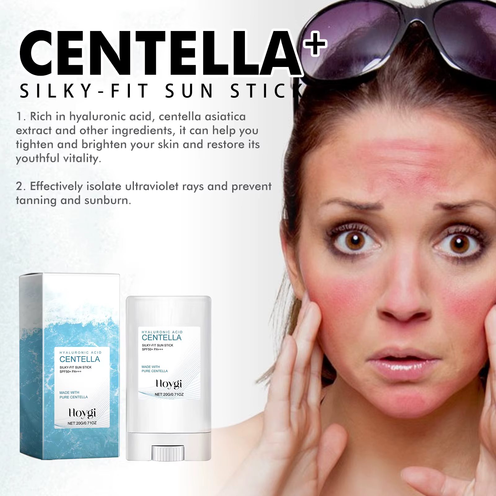 Crème solaire à l'acide hyaluronique