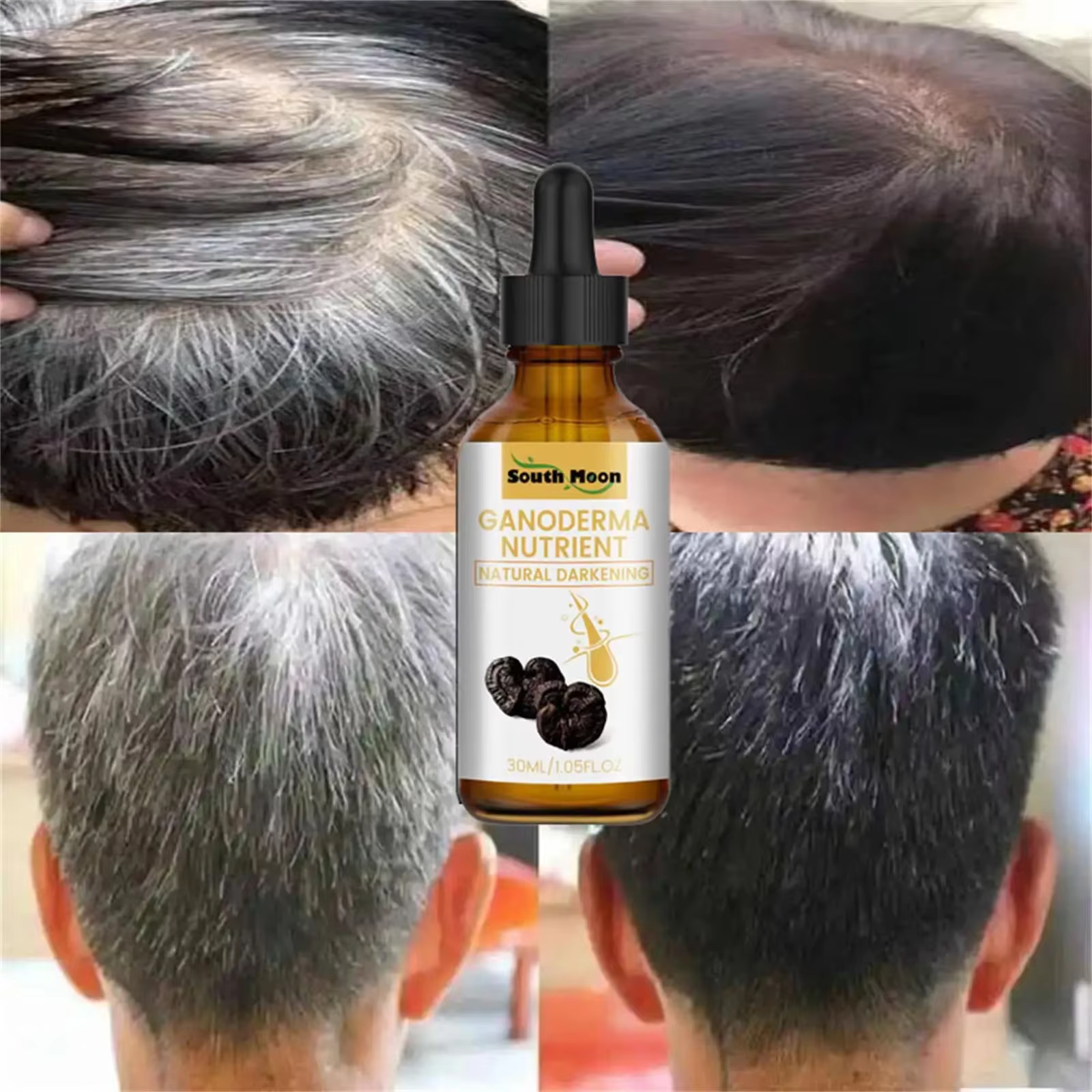 Sérum liquide anti-gris et blanc pour hommes et femmes