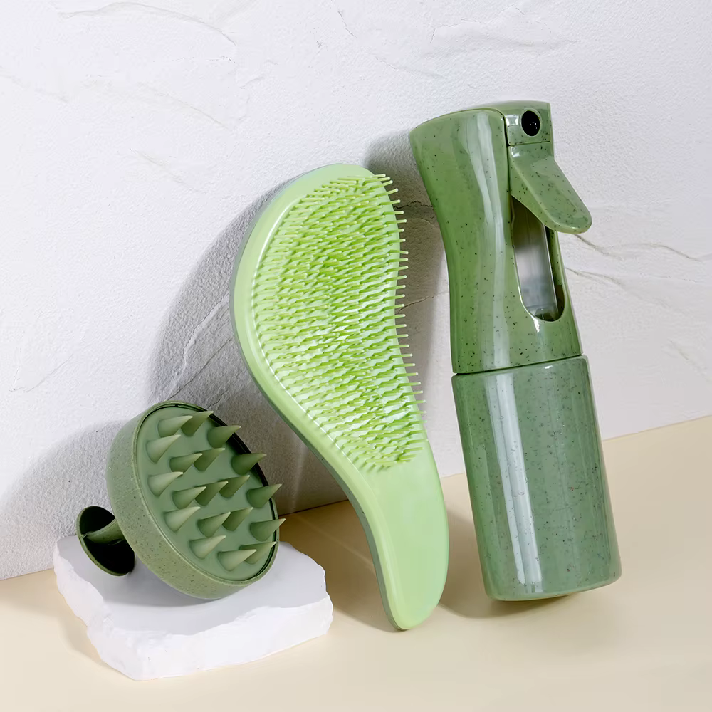Ensemble de soins capillaires en paille de blé