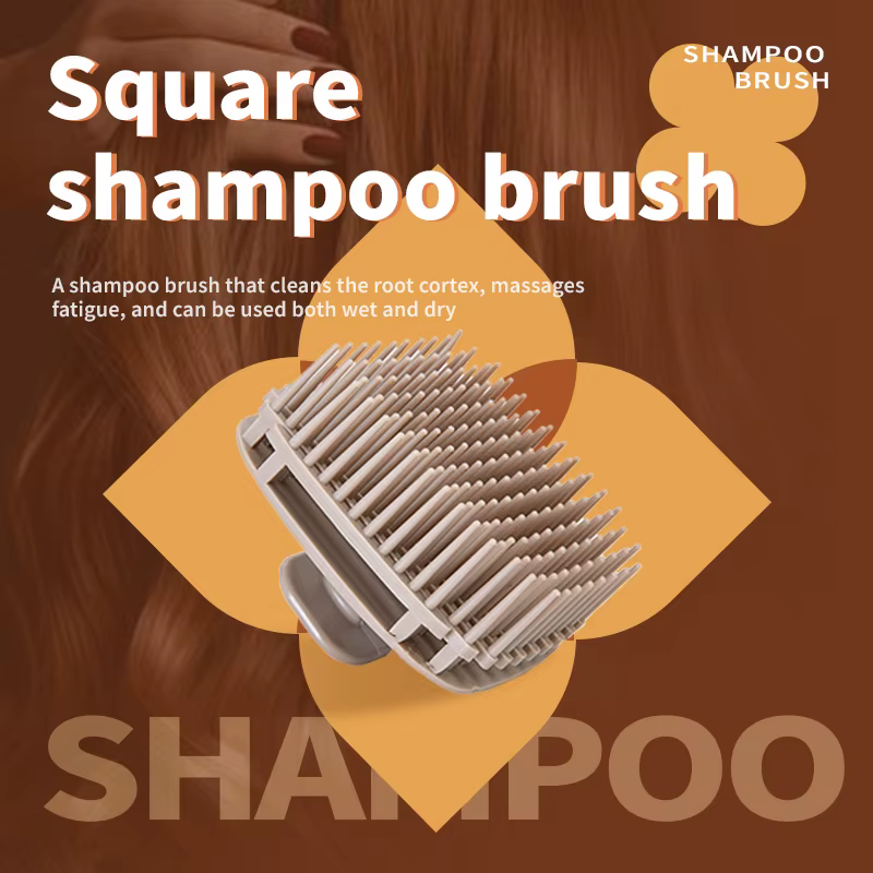 Brosse de massage du cuir chevelu en silicone souple, peigne de lavage des cheveux, brosse exfoliante douce pour éliminer les pellicules et soulager le stress