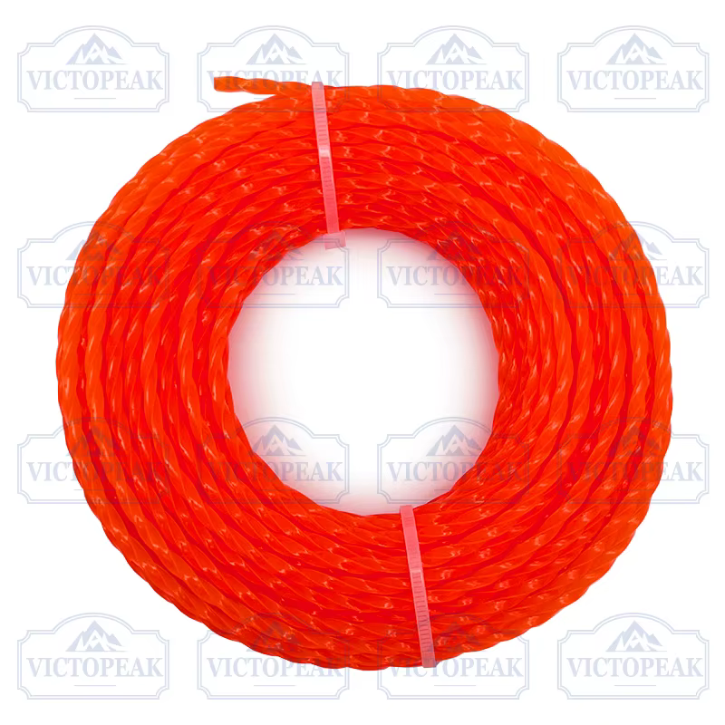 Ligne de coupe torsadée 3,0 mm 15 m pour outil électrique de jardin coupe gazon débroussailleuse