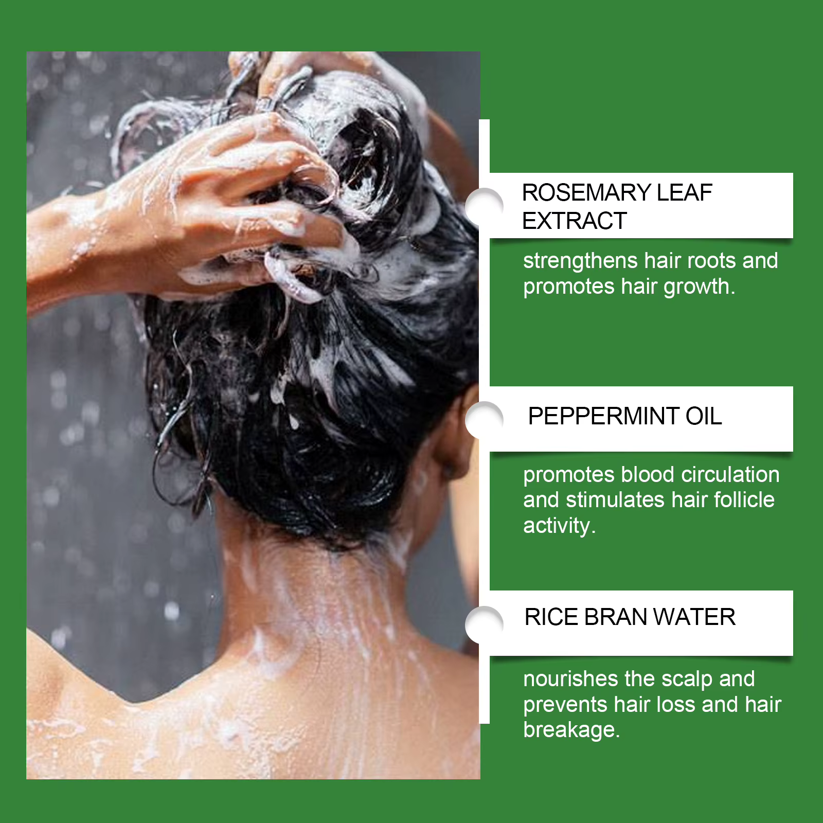 Spray à l'eau de riz et au romarin : nourrit en profondeur les cheveux secs et crépus