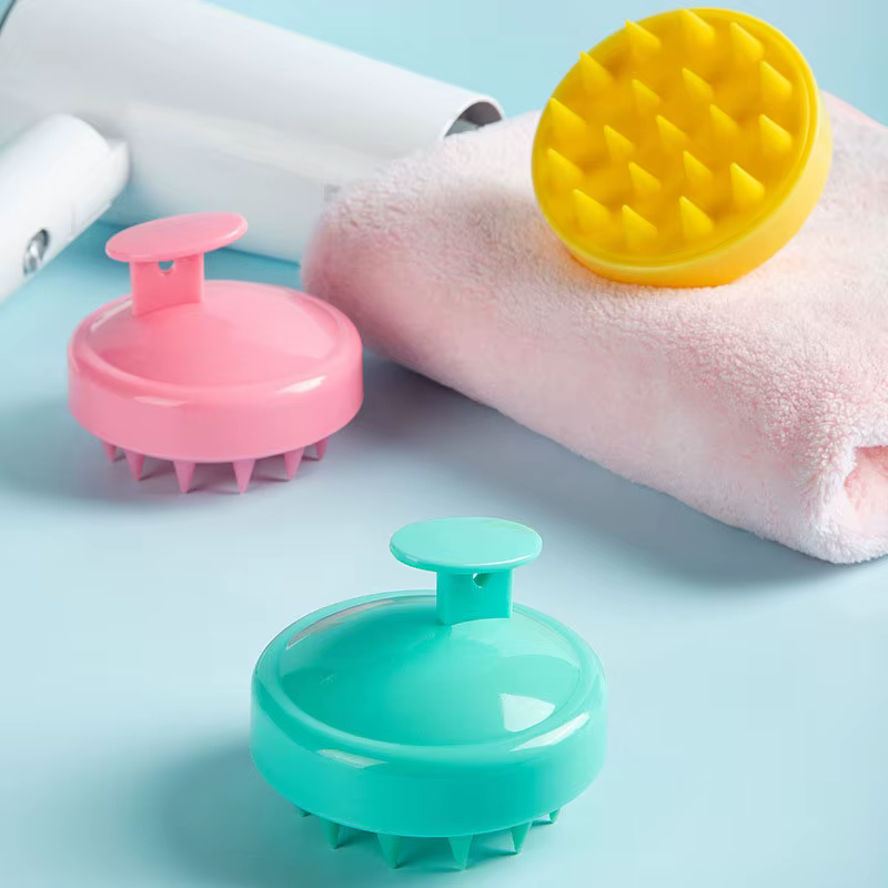 Peigne de Massage du cuir chevelu en Silicone