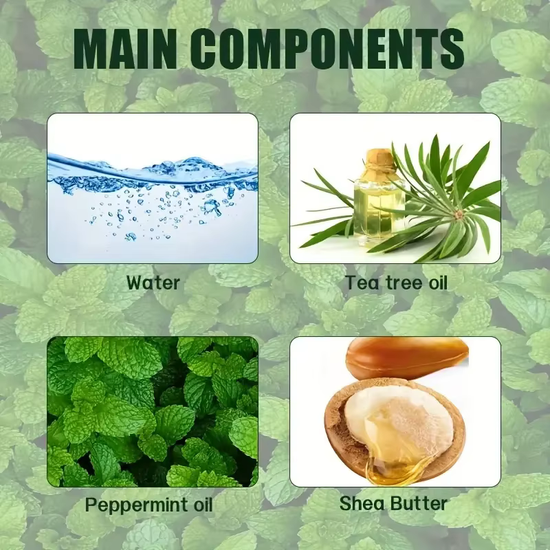 Shampoing à la menthe à l'arbre à thé