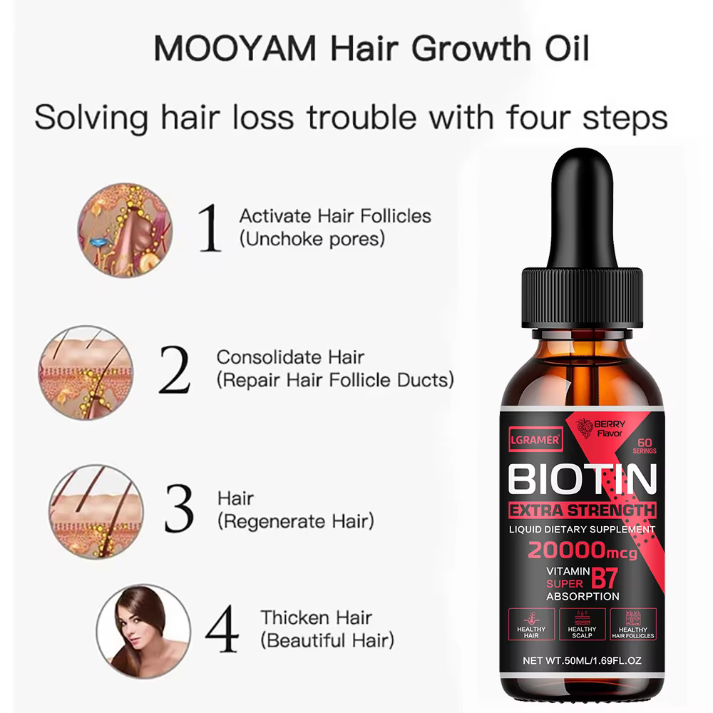 Biotin-Sérum de croissance des cheveux