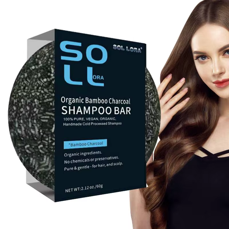 Barre assombrissante pour cheveux au charbon de bois naturel