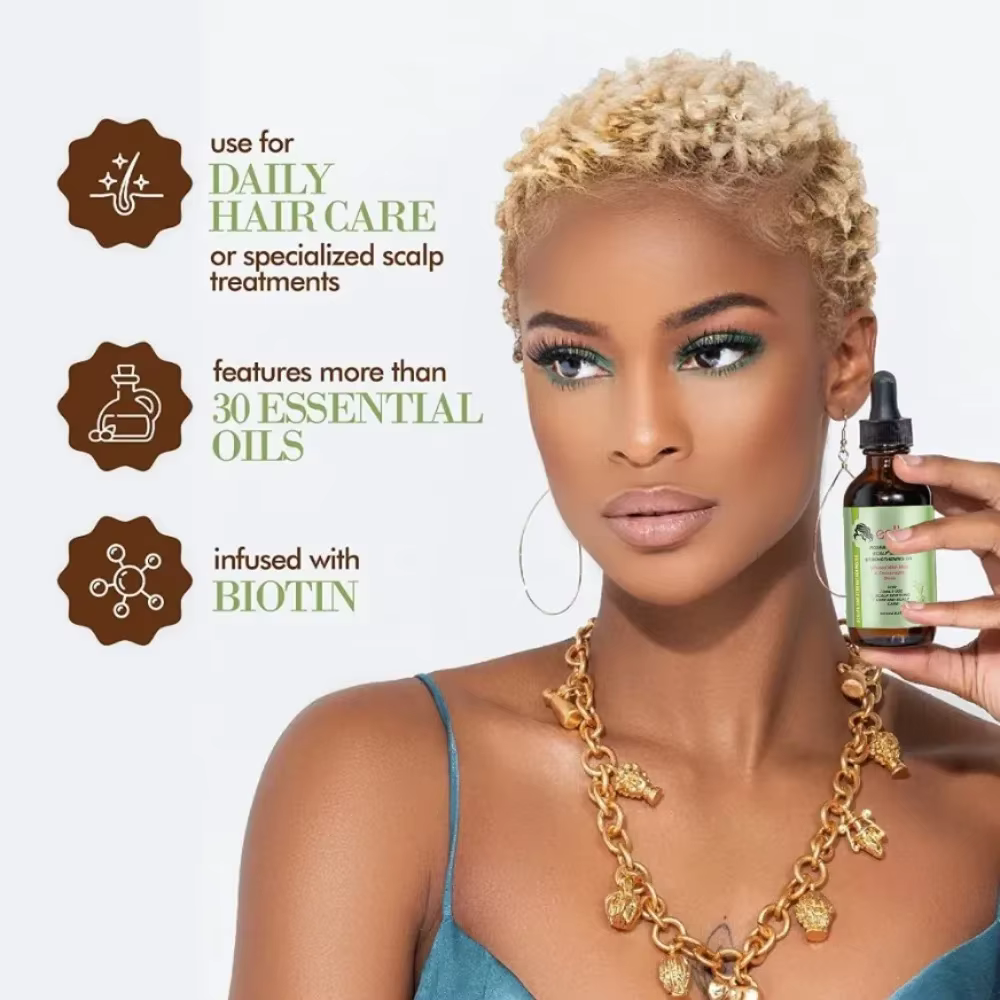 Huile essentielle de croissance des cheveux, soin nourrissant, traitement pour les extrémités et les cheveux secs