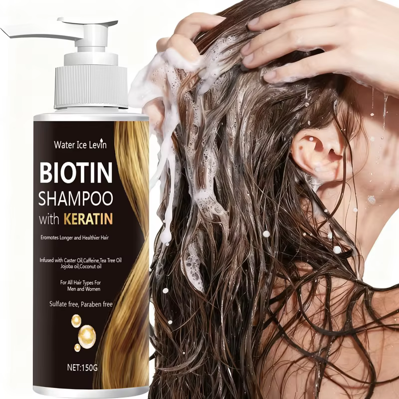 Shampoing à la biotine et à la kératine Water Ice Levin