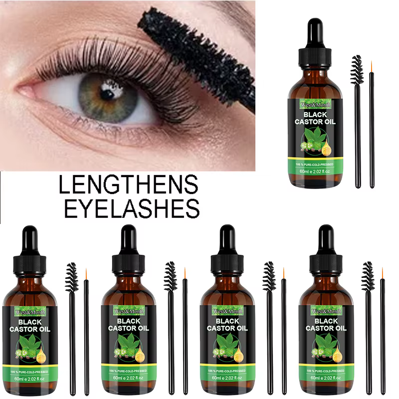 Huile de ricin noire 100% pure pour femmes