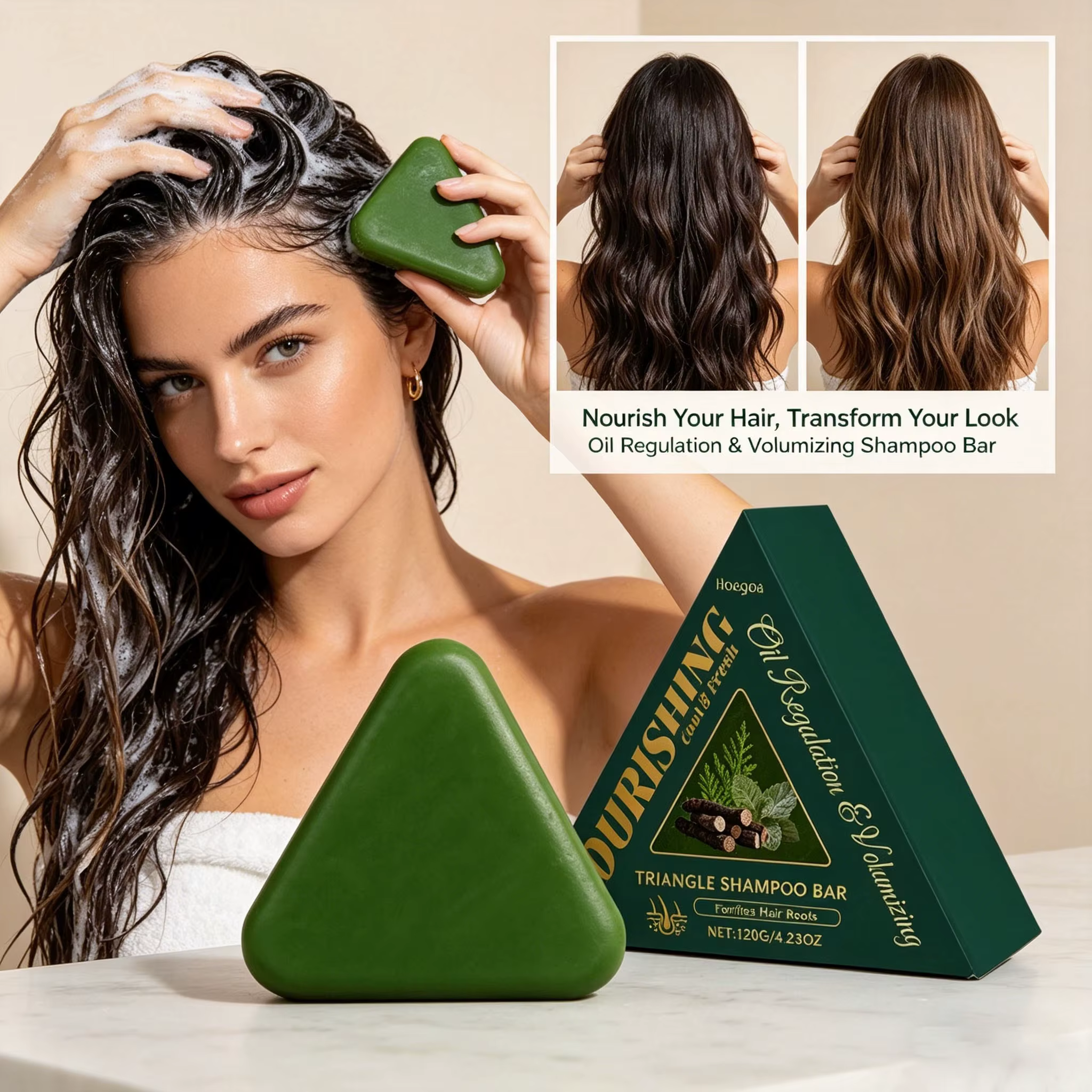 Savon Shampoing Herbal Nettoyant Doux pour le Cuir Chevelu