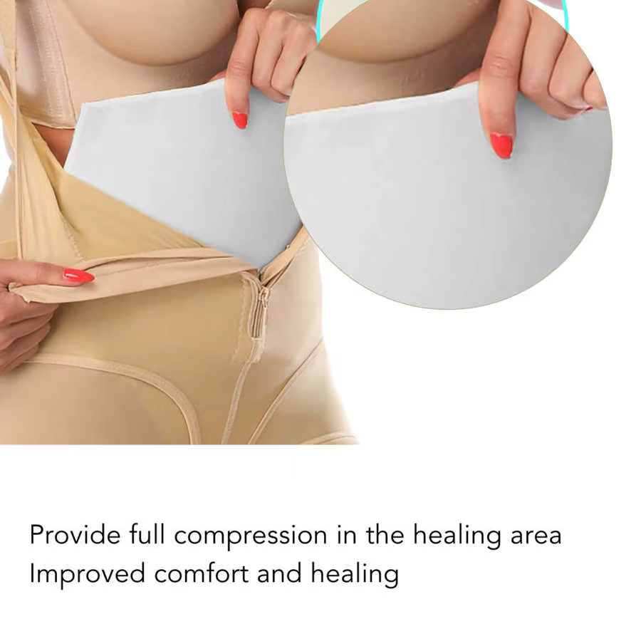 Planche de Compression Post-Chirurgie, Mousse Lipo, Optique Supplémentaire, Souple, Récupération de Liposuccion Abdominale, Taille, Abdomen, Ventre, Aplatissement, Coussin en Mousse
