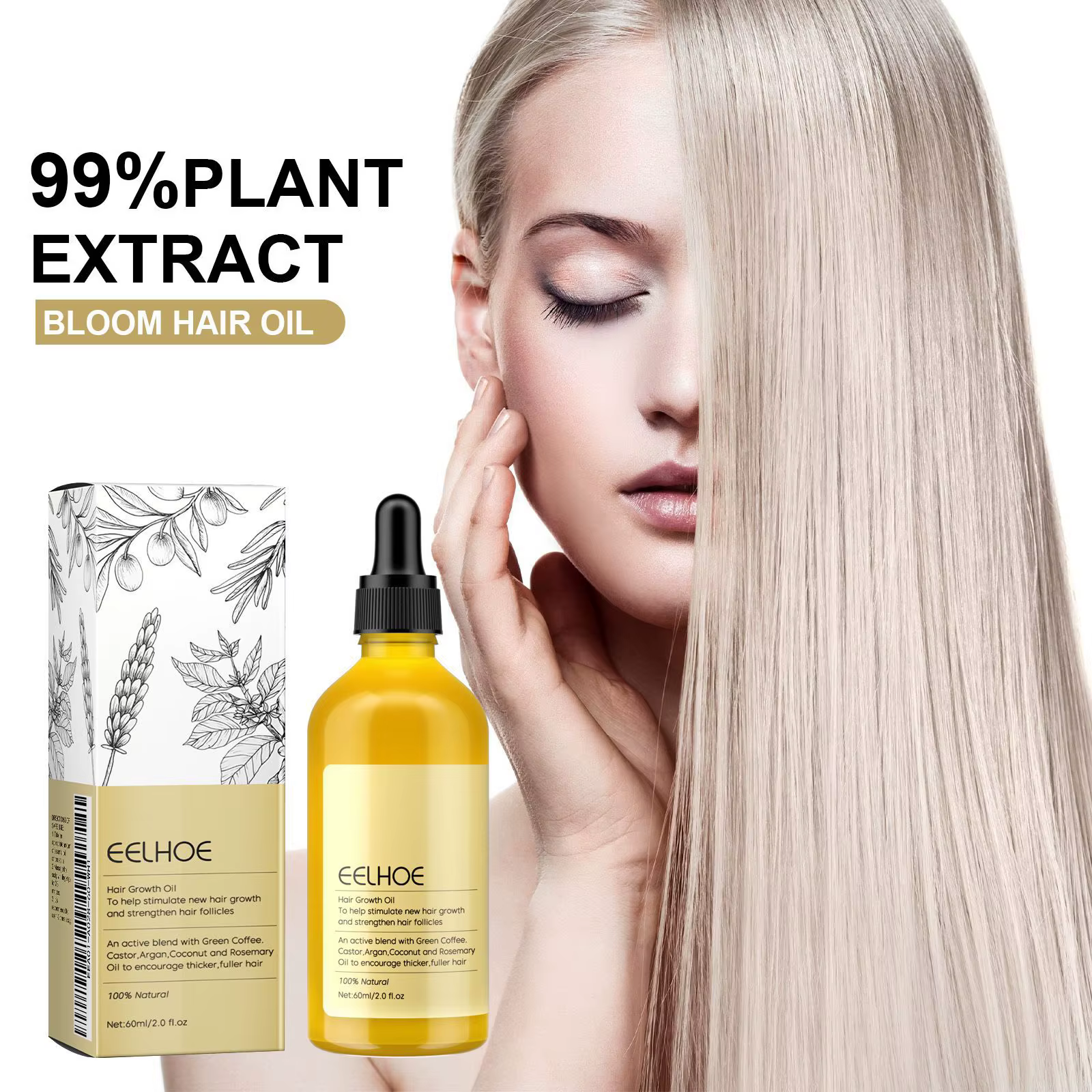 Huile essentielle de romarin Dense pour cheveux