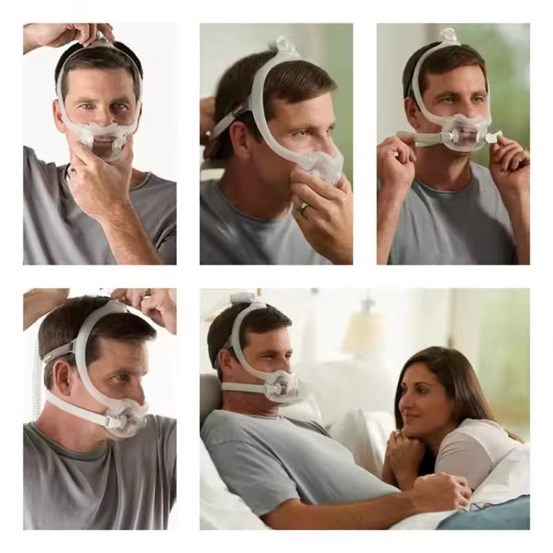 Masque facial complet Original DreamWear pour CPAP - Pack économique - Coussin, sangle et cadre