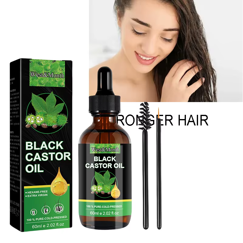 Huile de ricin noire 100% pure pour femmes