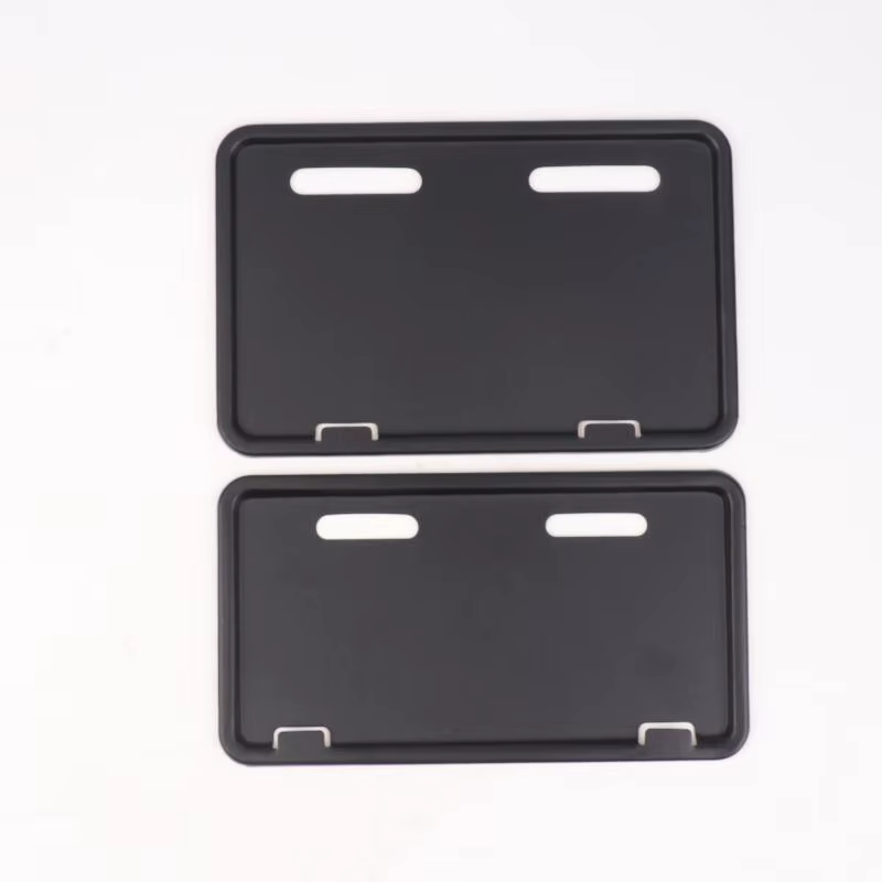 Support de plaque d'immatriculation universel en fer pour véhicule électrique, 1 pièce, cadre de protection, cadres de plaque d'immatriculation de moto