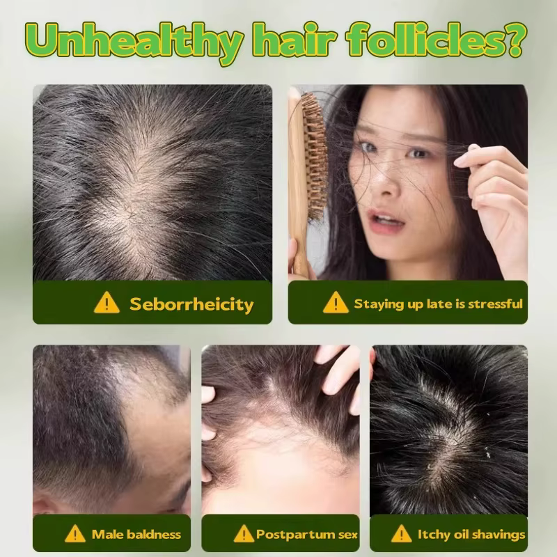 Shampoing à base de plantes naturelles