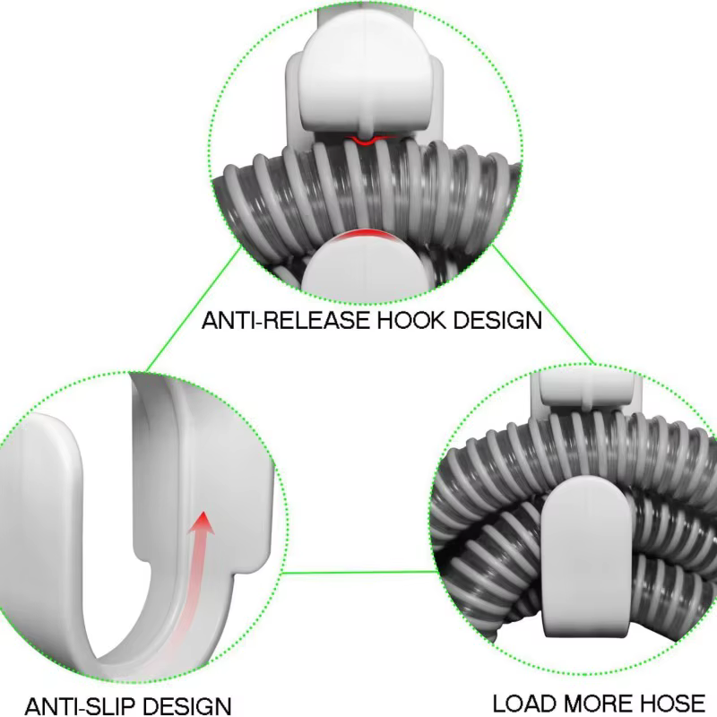 Support de tuyau CPAP avec fonction anti-déconnexion, crochet de masque CPAP et support de tube, organisateur de tuyau CPAP pour éviter le bourrage du tuyau et améliorer le sommeil
