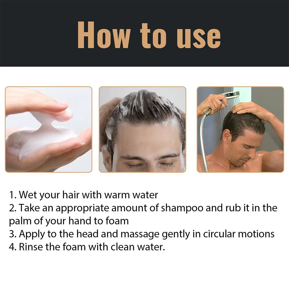 Eelhoe shampooing activateur de racines naturelles Anti-chute de cheveux soin