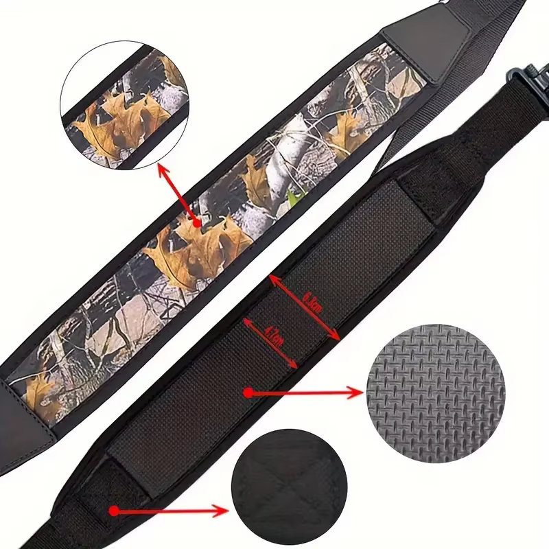 Étuis de chasse harnais à 2 points avec émerillons épaulettes durables longueur de la sangle d'épaule bretelles réglables en Nylon