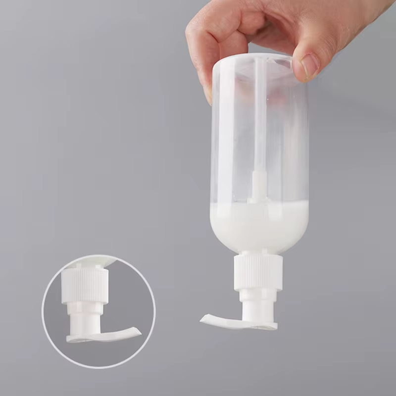 Bouteilles distributrices portables avec pompe de 200 à 500 ml – Contenants cylindriques durables pour shampoing, lotion et savon liquide