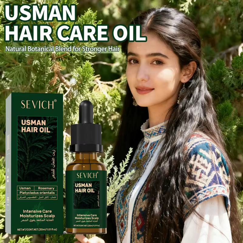 Soins capillaires huile essentielle Usma herbe sérum réparation endommagé nourrir