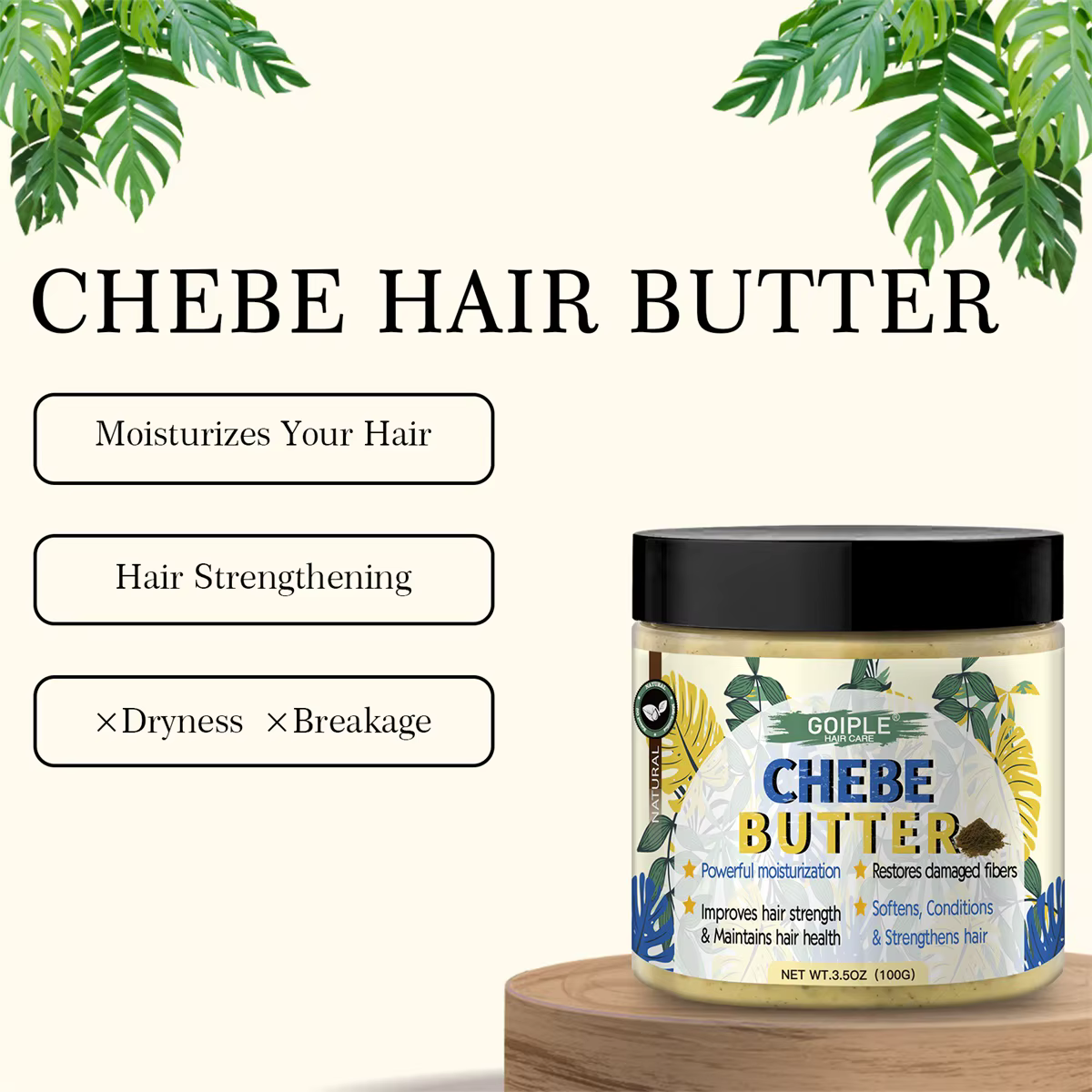 GOIPLE Chebe – Produits capillaires : Après-shampoing nourrissant et hydratant en profondeur