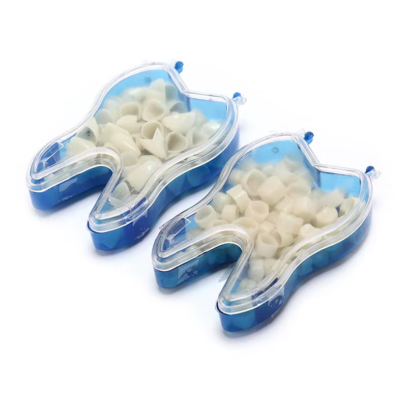 Kit de couronne dentaire temporaire, 50 pièces/boîte, placage de dents antérieures, molaire avant, postérieur, soins buccaux, blanchiment des dents, matériel de dentiste